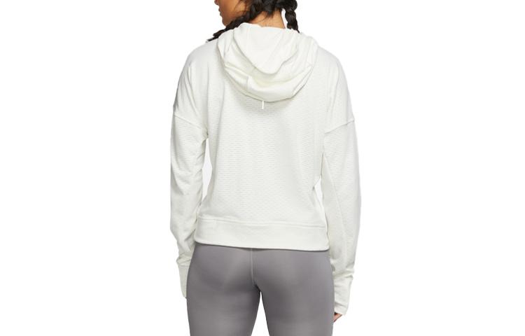 Nike Sweatshirts Women's White Hooded Moderate Mock Two Piece CJ0584-133