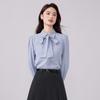 TLUOMAN Women's Non-Iron Detachable Bow-Tie Blouse