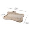 Vintage Travertine Stone Tray, Decorative Jewelry Plate Trinket Dish, Marble Counter Organizer for Bathroom Dresser Coffee Table
