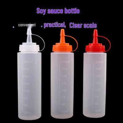Squeeze Bottle for Salad Dressing & Condiments, with Lid and Pointed Spout, In Stock