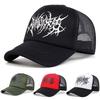 Neue Gothic Bedruckte Atmungsaktive Netzmütze Outdoor Freizeit Sonnenschutz Baseballkappe Street Hip Hop Skateboardmütze