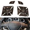 Switch Button Cover 23) Enhanced Performance Brown Steering Wheel Switch Buttons for Mercedes W204 W212 C200 E260 E320
