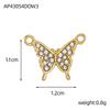 CARLIDANA Classic Stainless Steel Zircon White Shell Butterfly Charms Dragonfly Pendant for Children's Womens Jewelry Making