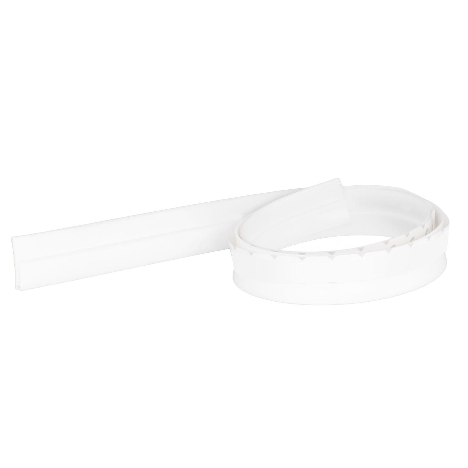 

Door Soundproofing 28mm 1.1in Round Hole Silicone Protective Durable Replaceable Lightweight Sealer Strip for RoomWhite