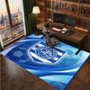 Queens Park Rangers Football Print Crystal Velvet Rug, Comfortable Water Absorbent Non Slip Indoor Floor Carpet