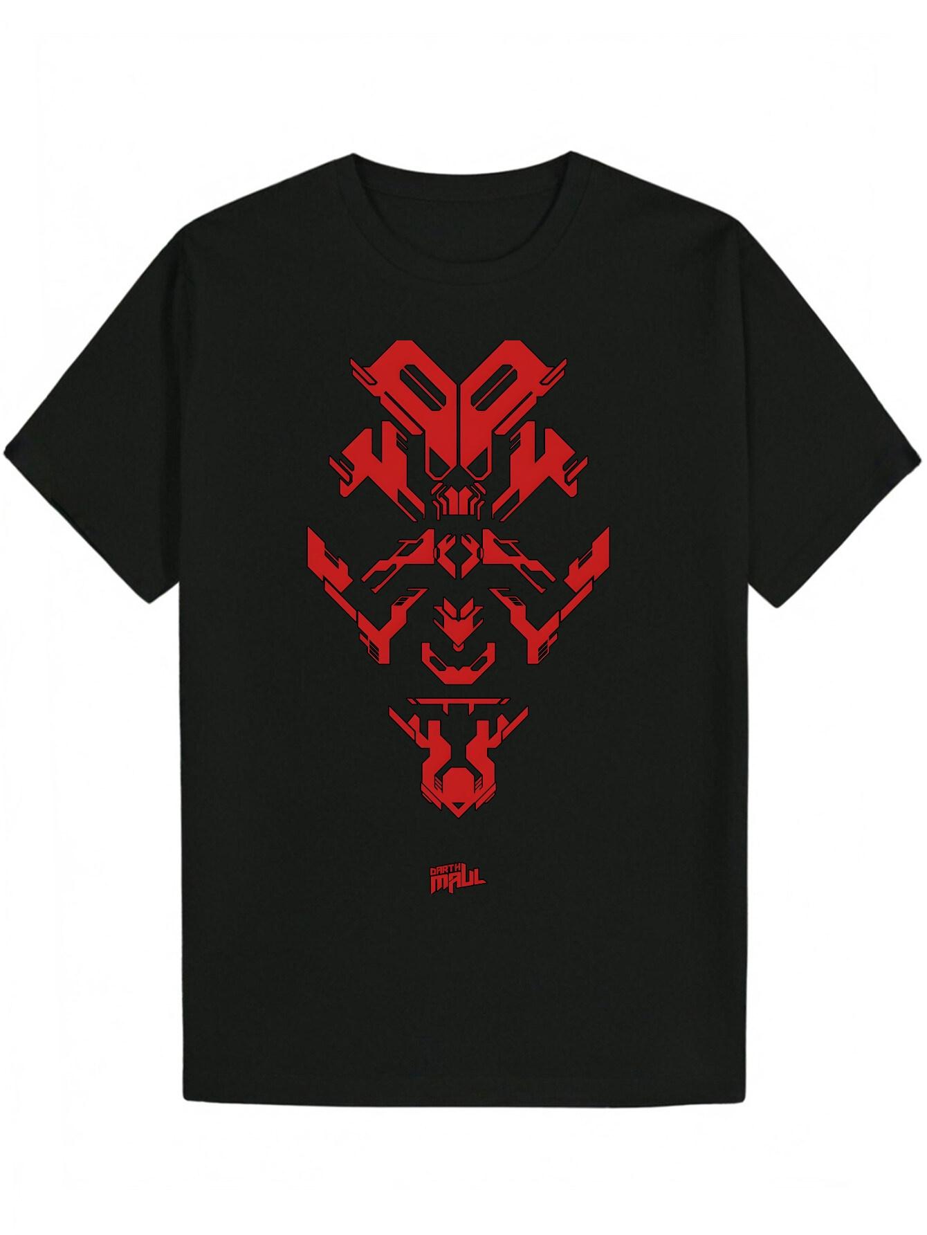 Graphic T-shirt - Bold Red Robot Design S