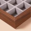 Walnut Color Ring Necklace Storage Box Solid Wood Jewelry Display Box Jewelry Box  Bracelets