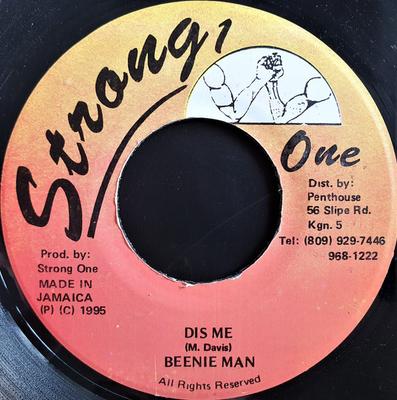 Disc de 7 inch BEENIE MAN - Dis Me NONE Strong One 1995 Jamaica Reggae, Ska & Dub Folosit
