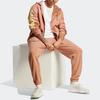adidas Letter Logo Print Long-Sleeve Hoodie Jacket for Men, Khaki
