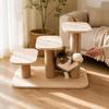 Cat Climbing Step with Toy Natural Perch Sisal Post Furniture Stable