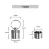 Waterproof Storage Bottle Portable Small Pillbox Sealed Compartment Pure Titanium Moisture-proof Mini First Aid Pill Bottle C60
