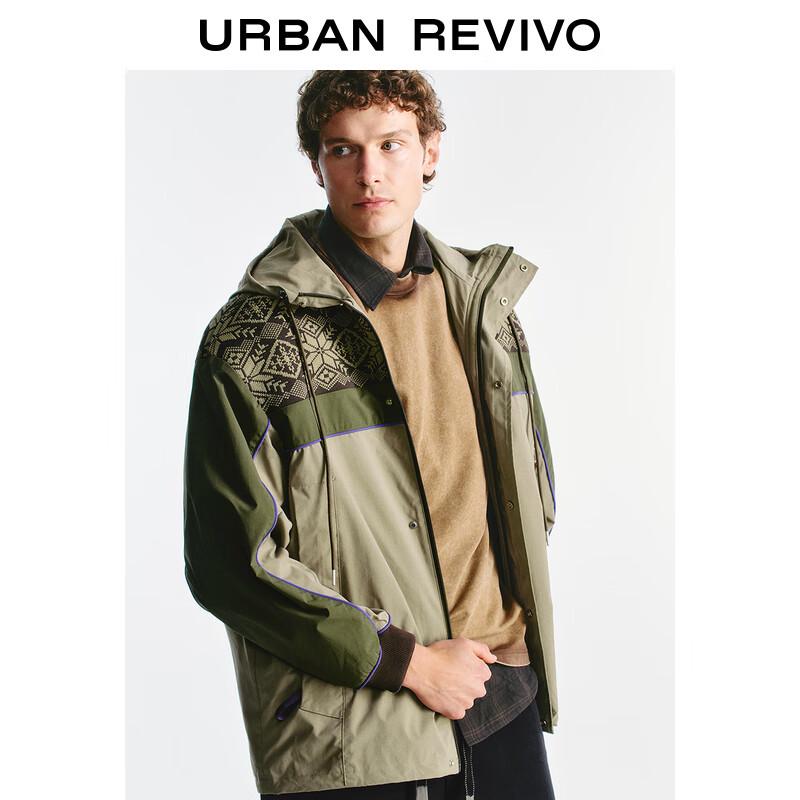 UR Herren 2025 Herbst Colorblock Kapuzenjacke