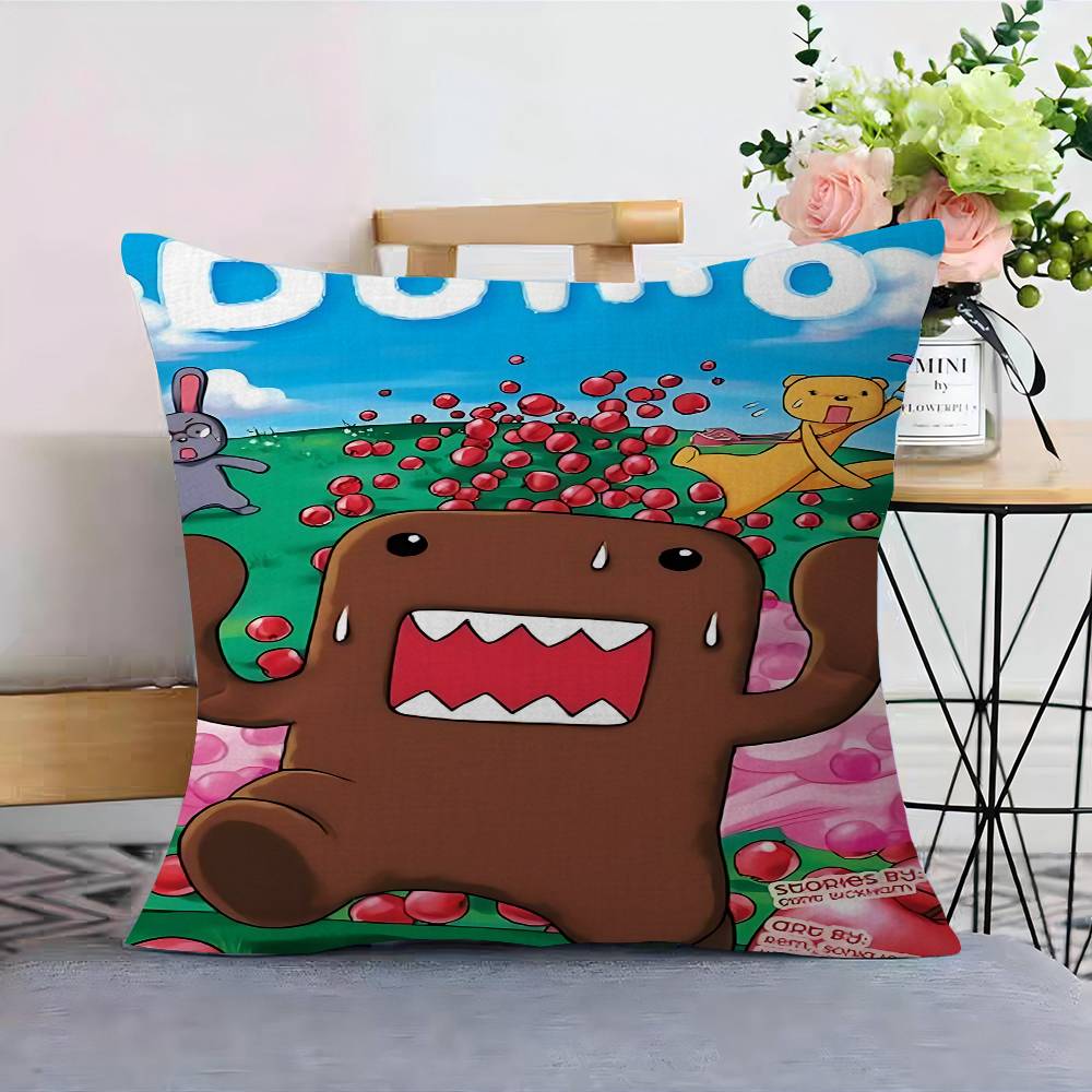 Cute Domo-Kun Pillow Anime Pillow Sofa Bed Head Pillow Cover Cushion Cover 45x45 Cm Fashion