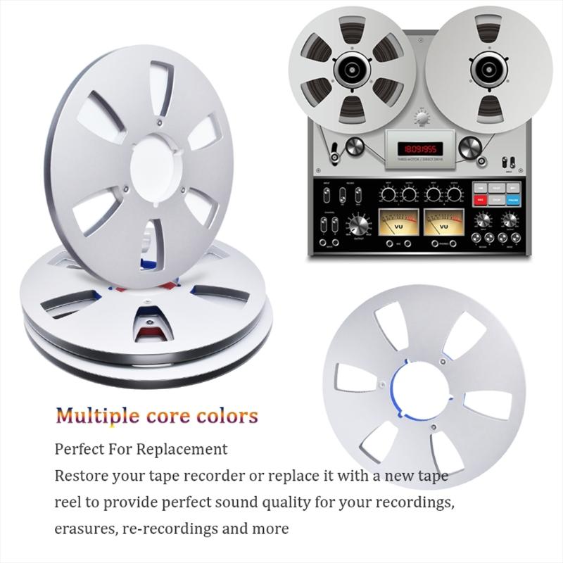 Professional Aluminum Reel 6 Hole Design For 1/4Inch 10.5 Open Tape Recording Disk Accessory
