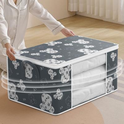 Large Capacity Locker Organizer Duvet Storage Bag Clothing Box Bedding Container Dust Proof Polyester Fabric Storage Bag