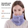 Polar Fleece Fleece Muffler Double-sided Warm Neck Warmer Fashion Winter Knitted Scarf  cycling