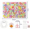 500pcs Clay Beads Bracelet Making Kit Friendship Bracelet with Needle Cord DIY Arts Crafts Gift Toy for Kids Classroom Exchange