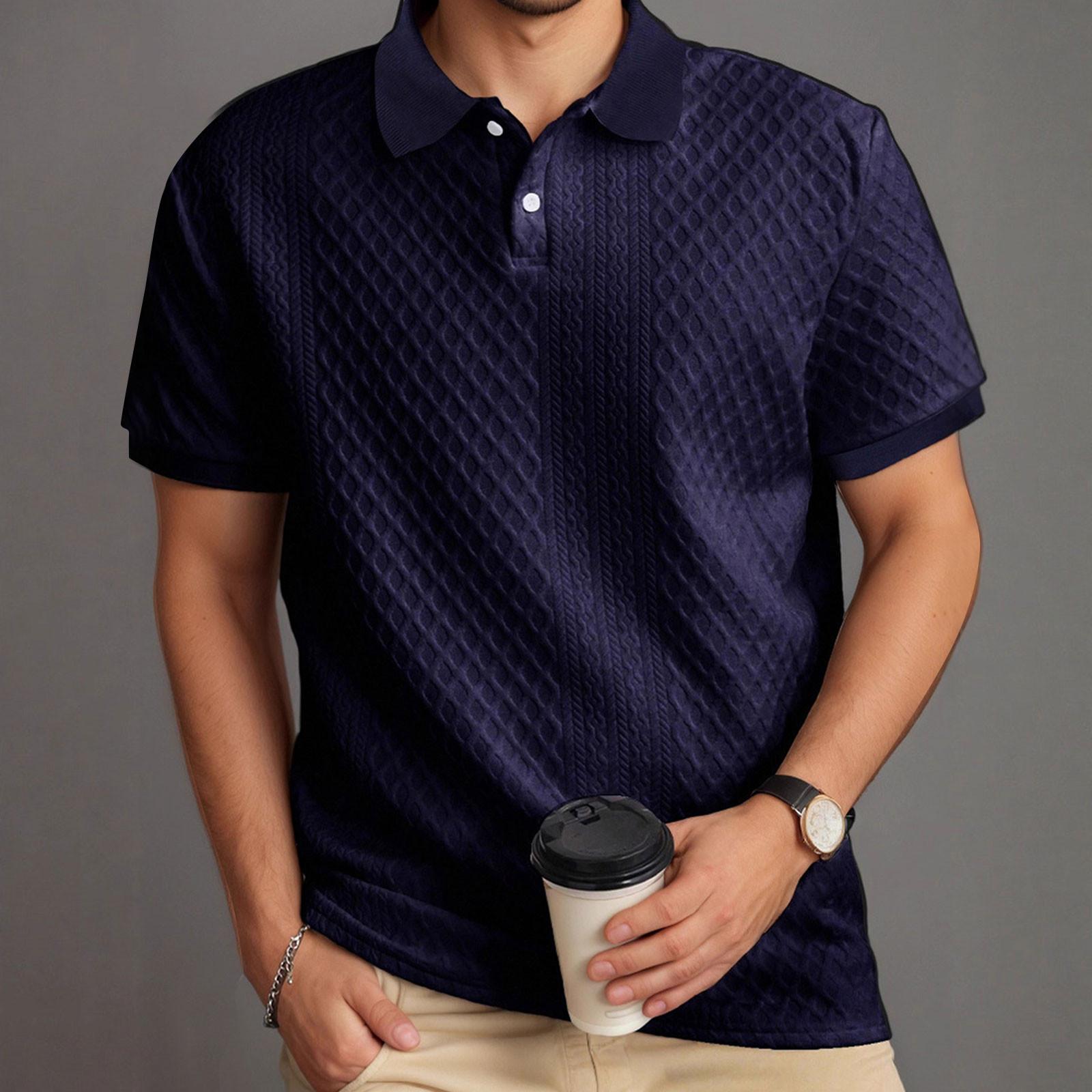 

Мужская повседневная рубашка на пуговицах со стойкой воротником, летняя тонкая дышащая рубашка с коротким рукавом XXL