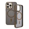KEYSION Shockproof Magnetic Case for iPhone 15 16 Pro Max 15 Plus 16e Matte Translucent PC+TPU Color Blocking Phone Cover