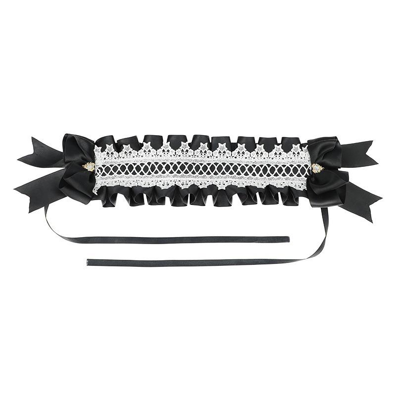 Plush Lace Bow Headgear Lolita Girls Comic-Con Headband Party Maid Hair Accessories Lo Niang Sweet Accessories