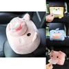 Car Tissue Box Cover Fun Cartoon Animal Design Soft Plush Material Long-lasting