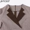 BITCED Abito Elegante Vintage da Donna con Vita Sagomata, Manica a Tre Quarti e Gonna Ampia