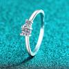 Exquisite S925 Sterling Silver Moissanite Ring for Women - Versatile and Fashionable Everyday Wear