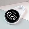 Touch Control Digital Pocket Watch Keychain Clip For Students Accurate Time LED Display Electronic Clock Accessories