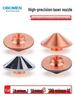 Single-Dual Layer Purple Copper Laser Cutting Nozzle for Fiber Laser Machines