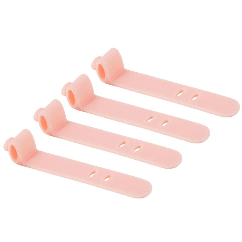 Silicone Anti-Lost Earphone Cable Organizer Straps