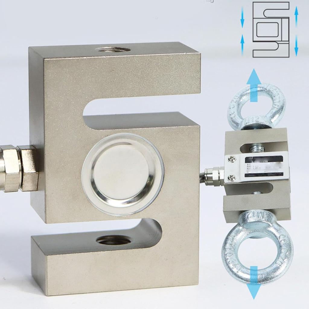 S Type Load Cell Sensor M8x1.25 Stainless Steel Pull Pressure Compression and Tension Force Sensor Miniature Weighing Sensor Small Space Microsensor