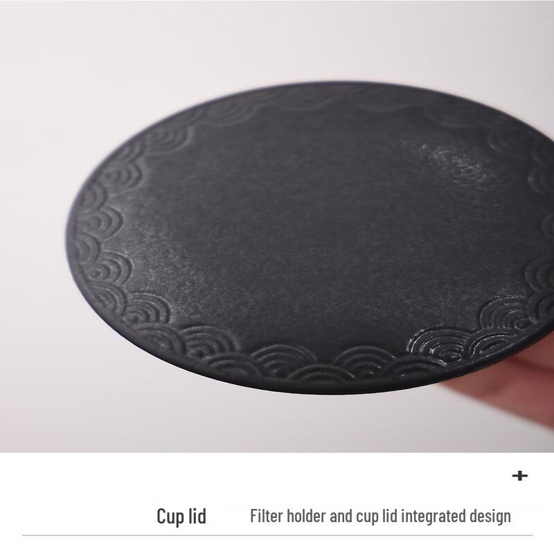 Gradient Ceramic Filter Mug with Wooden Handle