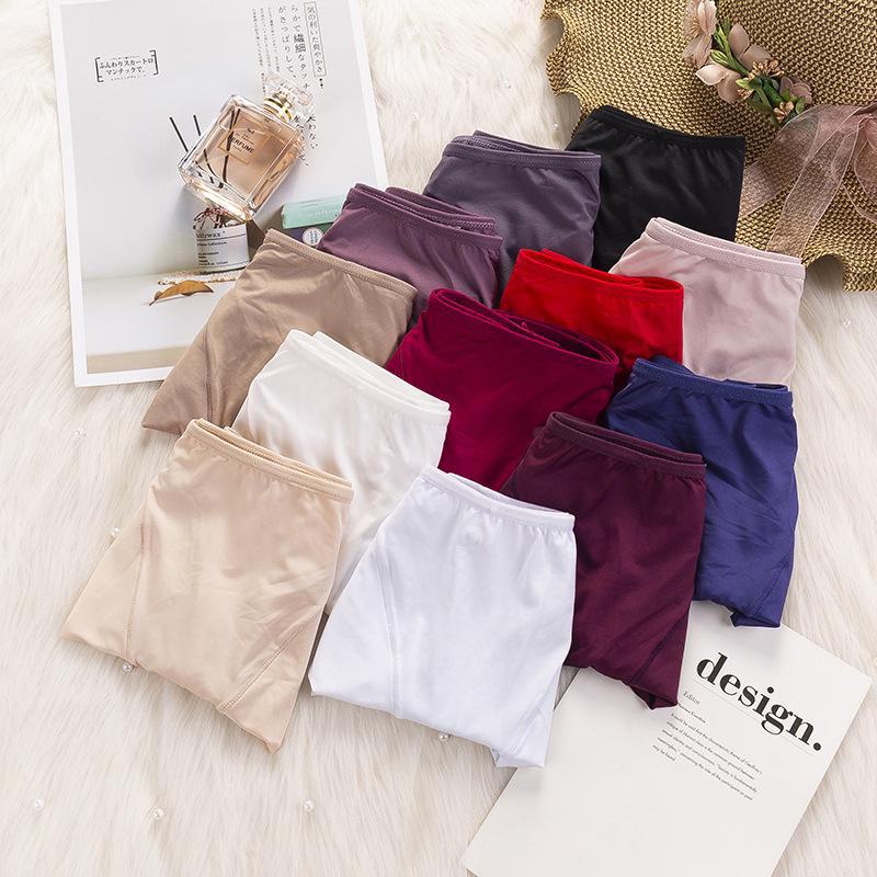 "Women's Seamless Ice Silk Mesh Mid-Waist Briefs: Breathable, Sexy, and Comfortable with Pure Cotton Crotch."