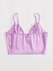 Satin Tank Top Solid Halter Crop Tops Women Summer Adjustable Shoulder Strap Camis Backless Camisole Casual Tube Female Sleeveless Cropped Vest