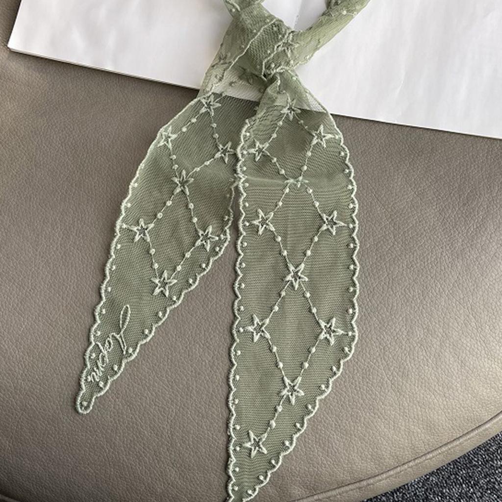 Hollowed Lace Scarf Headband for Lady Hair Scarf Bandanas Headpiece Turban Hairband Women Photo Headscarf Head Accessory