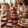 Festlig fugletema patchwork juletræssæt, DIY quiltet stofhåndværk, håndlavede feriedekorationsprojekter, blomstret midterstykke til hjemmebord