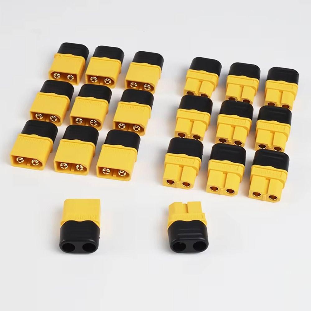 5Pairs Male Female XT60H Connectors with Sheath Housing Copper Connectors Plugs Nylon Electrical Wire Terminal