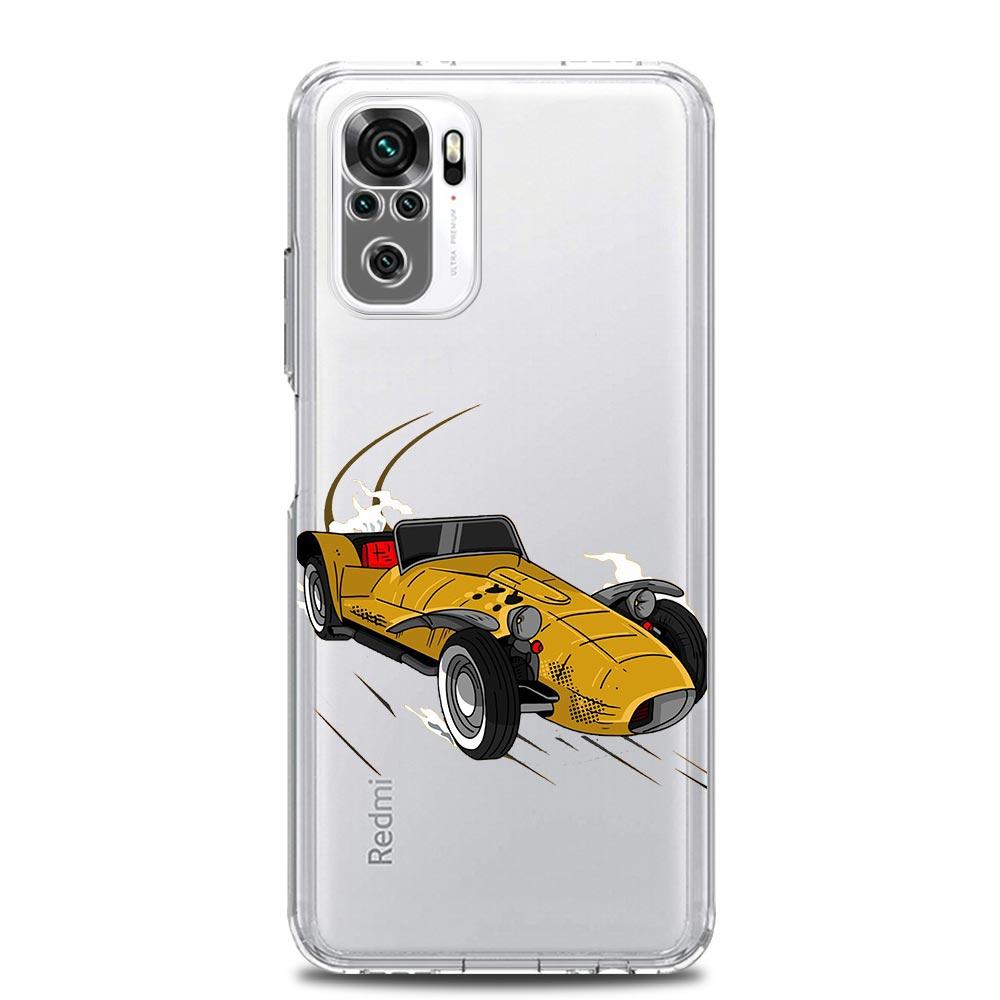 Japan JDM Drift Sportwagen Neue Quadratische Klare Handyhülle Für Xiaomi Redmi Note 12 11 9S 9 8 10 Pro+ 7 8T 9C 9A 8A K40 Gaming Hülle