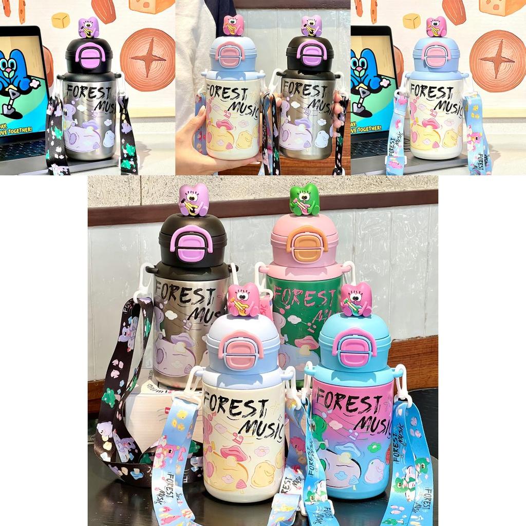 Childrens Insulated Water Bottle With Stainless Steel And Leakproof Lock