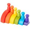 1pc Arch Rainbow Wooden Building Blocks Set Color and Shape Learning Stacking Game Kids Montessori Educational Toys for Children