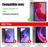 Hülle für Lenovo Tab M11 2024, Stoßfeste Schutzhülle mit Rotierendem Ständer, Rotes Leder-Effekt