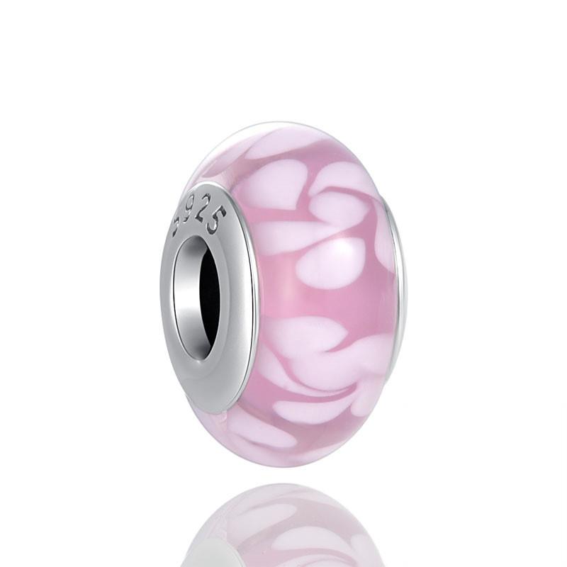 Murano Glass Beads Blue Red Pink Green Purple White Charm Bead Fit Original Fashion Bracelet Diy For Women Jewelry