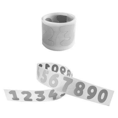Numero 1-9 Patch riflettente Lamina per stampa a caldo 3x100cm Felpe con cappuccio fai da te adesivi per trasferimento di calore Parches Ropa Ferro su tessuto