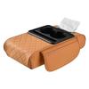 Car Armrest Cushion with 2 Cup Holder Tissue Box Slot Phone Slot Cars Center Console Organizer Car Armrest Box for Most Vehicles