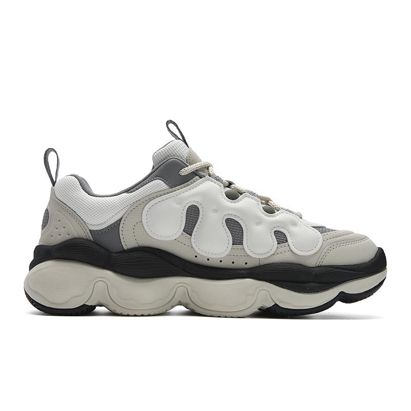 New FILA PEASE Wear resistant And Lightweight Low top Casual Shoes Men's White Agate Gray F12M541114FWR