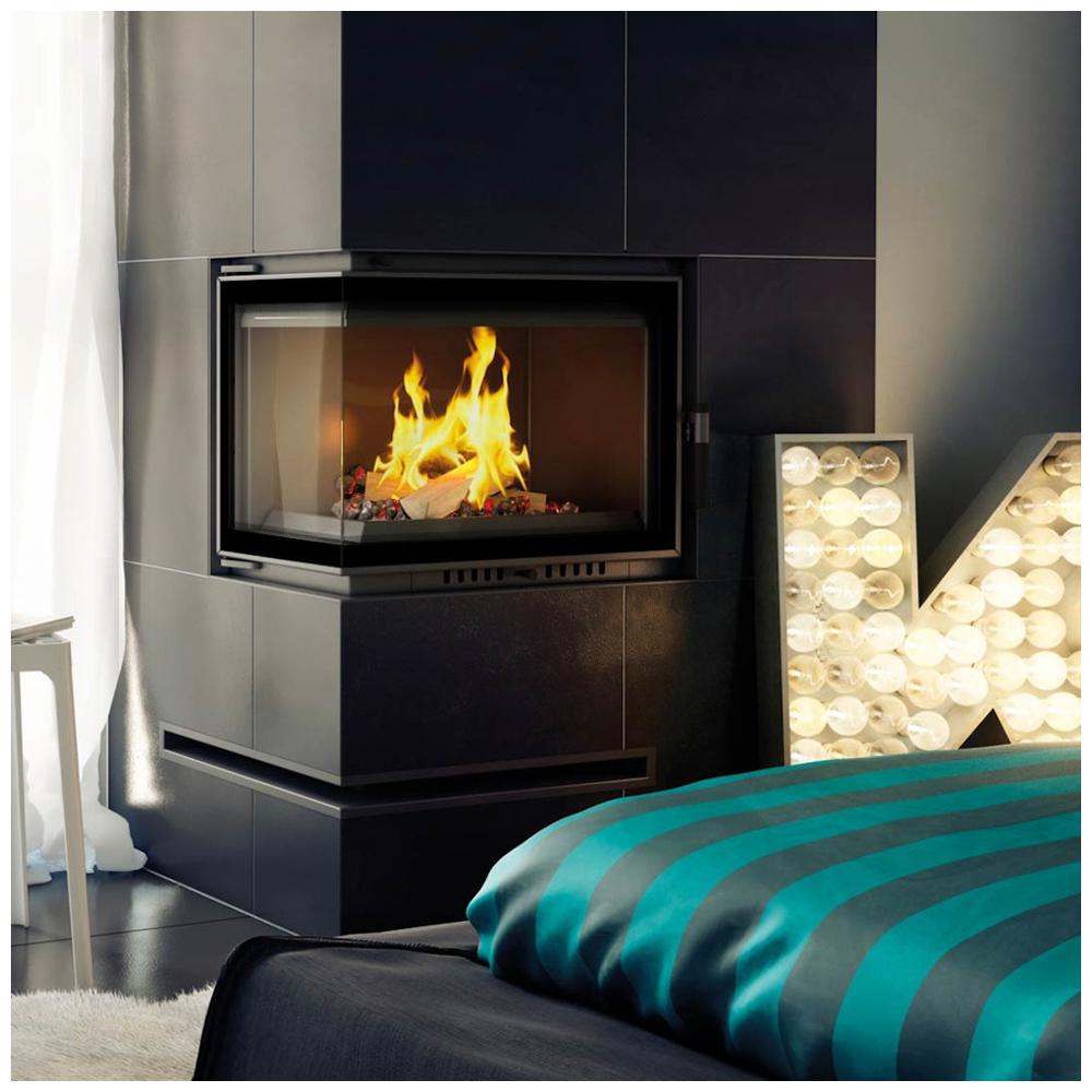 Cast Iron Fireplace KRATKI MAJA DECO Left 8 kW Ø 200