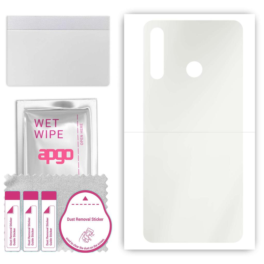 apgo Adesivo Skin Protettiva Opaca per il retro compatibile con Tecno Camon 12 Air, Pellicola Wrap, Pellicola Idrogel, Flessibile, Morbido TPU con strato di posizionamento