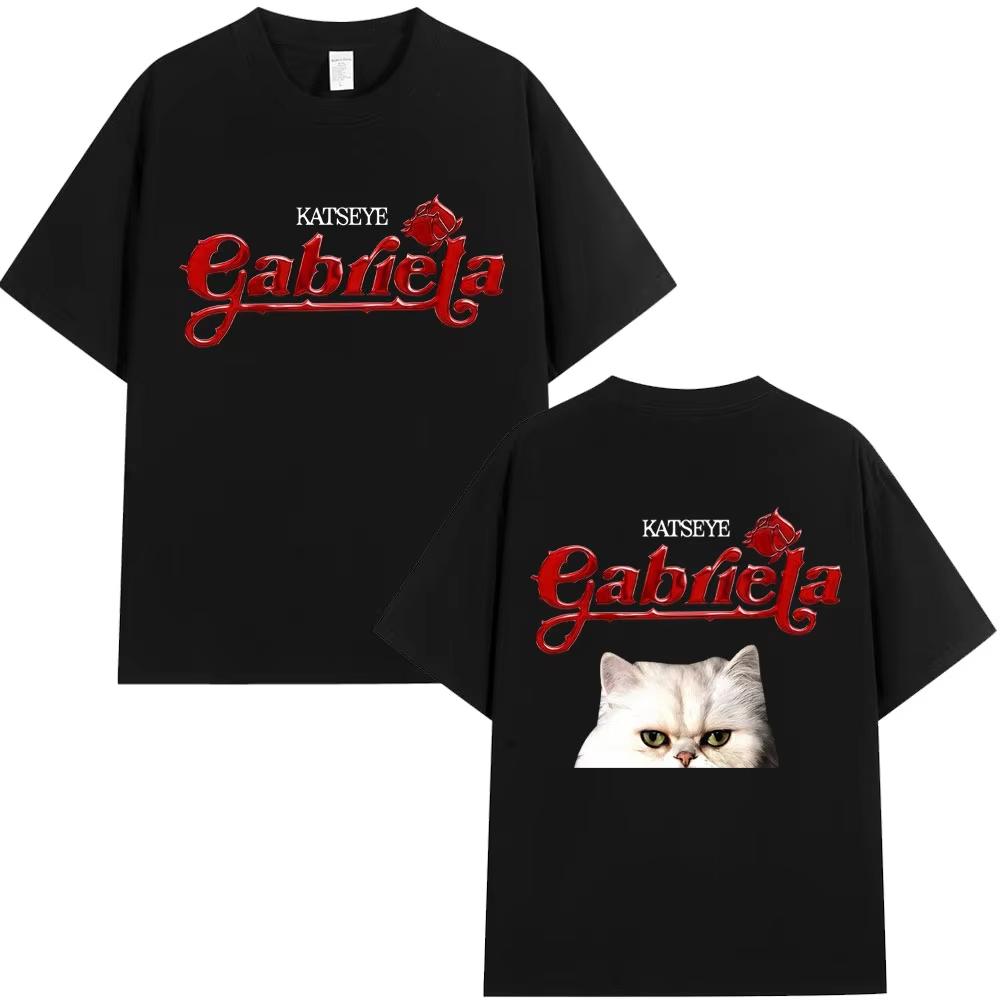 

KATSEYE Gabriela Tour 2026 Graphic Tshirts Fashion Vintage Popular Men Women T Shirt Loose Cotton Fans Gifts T Shirt Streetwear 2XL