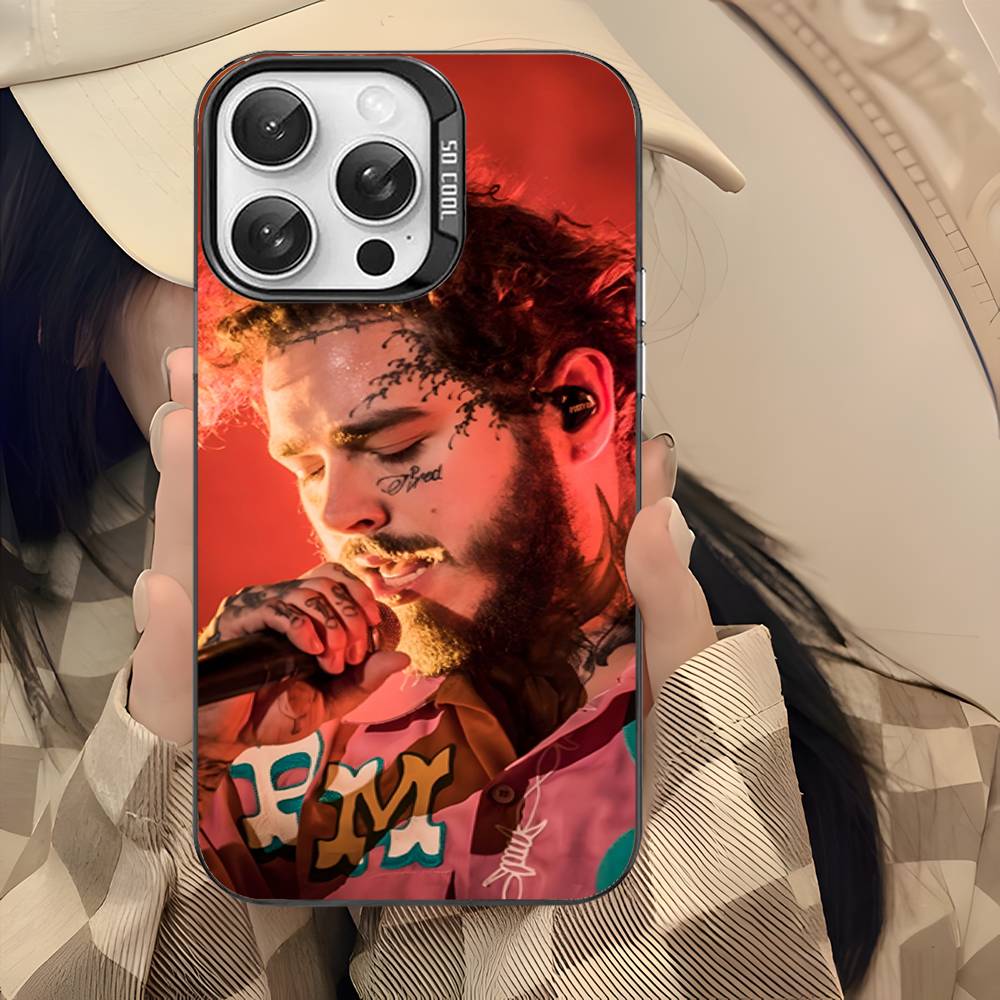 P-post M-Malones singer Phone Cases For iPhone 17 16 15 14 13 12 11 Plus Pro Max Colorful Case