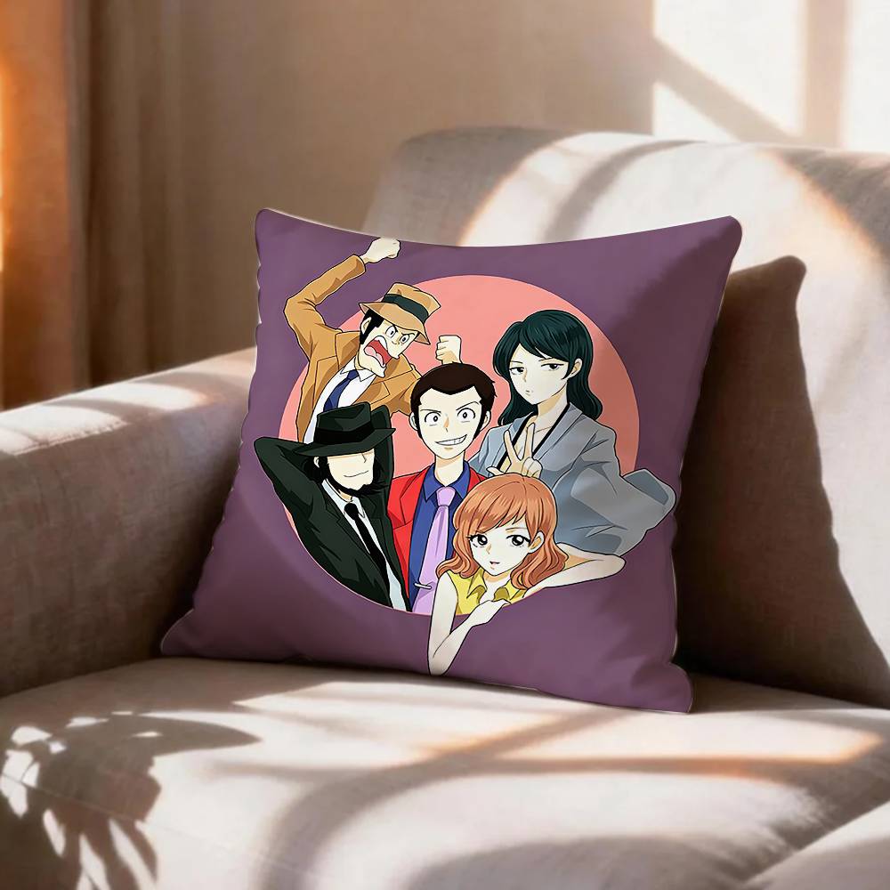 COOL LLupin the Third Pillow Case Pattern Printed Pillowcase For Living Room Sofa Cushion Cover